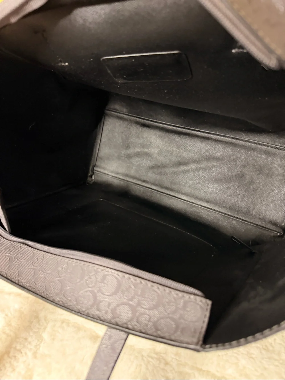 GUESS Gray Embossed Logo Tote - Picture 5 of 5